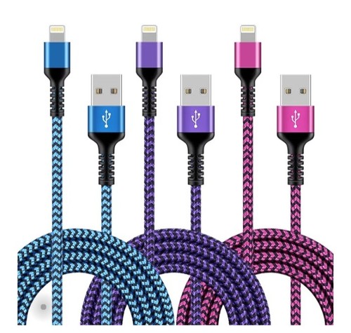 Iphone charger 3pack 6ft 8m - 3pack, 6ft/1.8m
