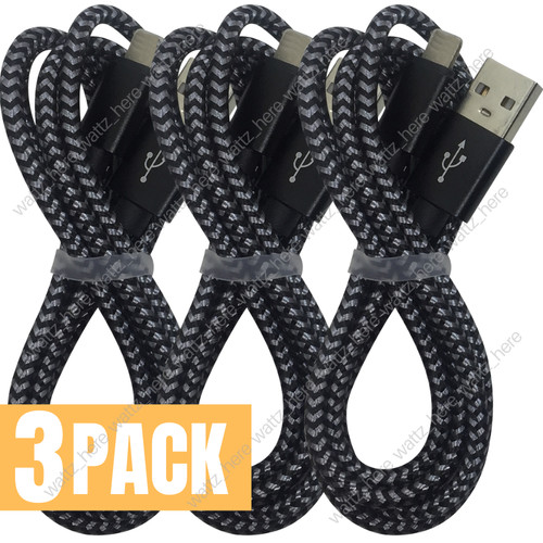 Pack 6ft braided - braided, usb