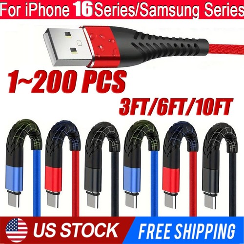 Braided usb type fast - c,
